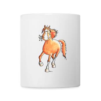 Niedliches Pferd - Pferde - Tasse - Weiß - Vorne