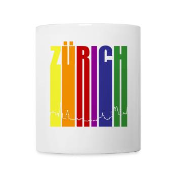 Zürich Pride Regenbogen - Tasse - Weiß - Vorne