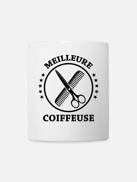 Meilleure Coiffeuse - Mug blanc - blanc