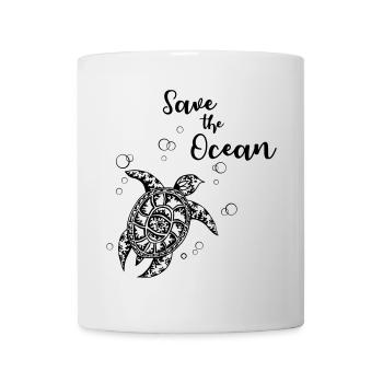 Save the Ocean - Turtle - Mug - white - Front