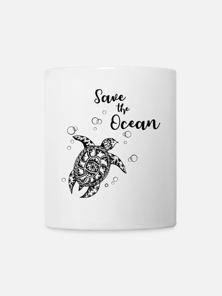Save the Ocean - Turtle - Mug - white