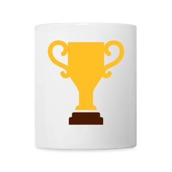 Pokal - Tasse - Weiß - Vorne