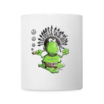 Peace Frosch - Tasse - Weiß - Vorne