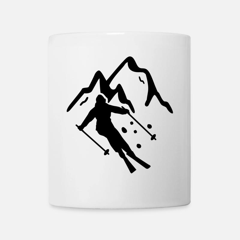skiing - Mug - white
