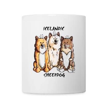 Islandhund Trio - Tasse - Weiß - Vorne