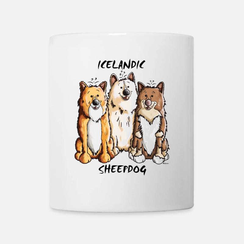 Islandhund Trio - Tasse - Weiß