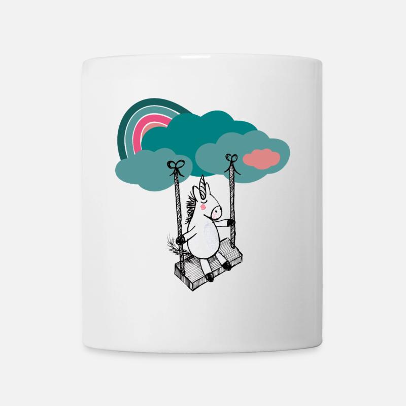 Glückliches Einhorn - Tasse - Weiß