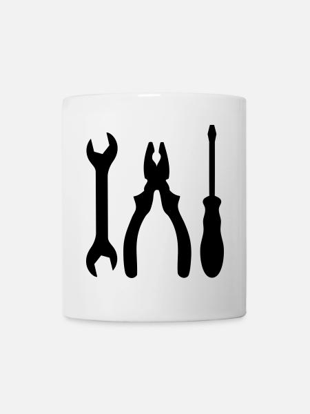 outils - Mug blanc - blanc