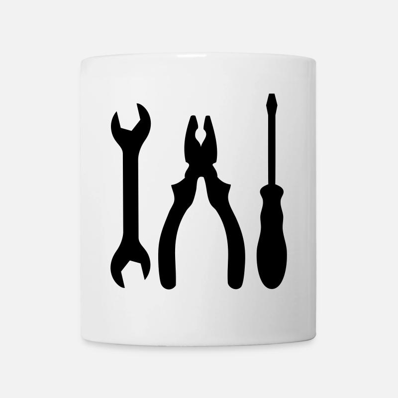 outils - Mug blanc - blanc