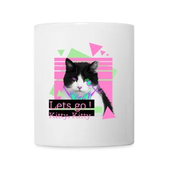 Lets go kitty, kitty - Tasse - Weiß - Vorne