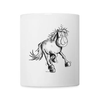 Flottes Pferdchen - Tasse - Weiß - Vorne