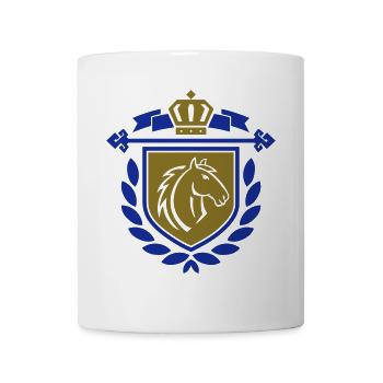 Pferde Wappen 03 - Tasse - Weiß - Vorne