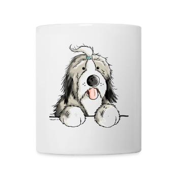 Happy Bearded Collie - Mug blanc - blanc - Devant