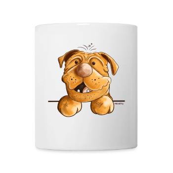 Happy Dogue de Bordeaux - Mug blanc - blanc - Devant