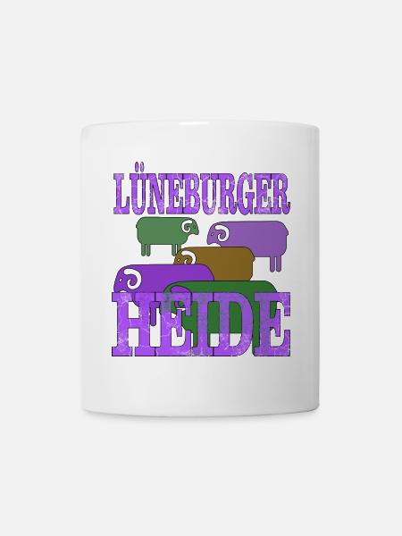 Lüneburger Heide Motiv - Tasse - Weiß
