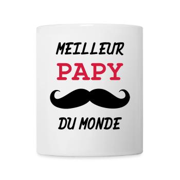 Papy - Famille - Bébé - Naissance - Enfant - Mug blanc - blanc - Devant