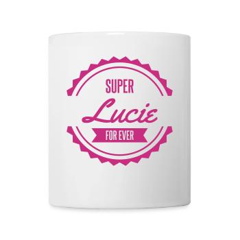 super lucie prénom - Mug blanc - blanc - Devant