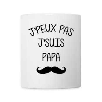 Papa Fête des Pères Bébé Naissance Amour - Mug blanc - blanc - Devant