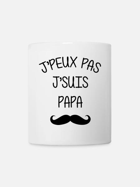 Papa Fête des Pères Bébé Naissance Amour - Mug blanc - blanc