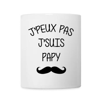 Papy Papi Bébé Naissance Grand Père Amour - Mug blanc - blanc - Devant