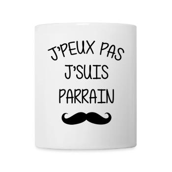 Parrain / Oncle / Tonton / Famille / Filleul - Mug blanc - blanc - Devant
