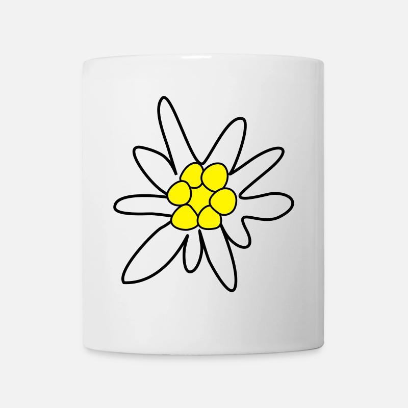 Edelweiss, fleur - Mug blanc - blanc