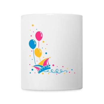 Narrenkappe Karneval Fasching - Tasse - Weiß - Vorne