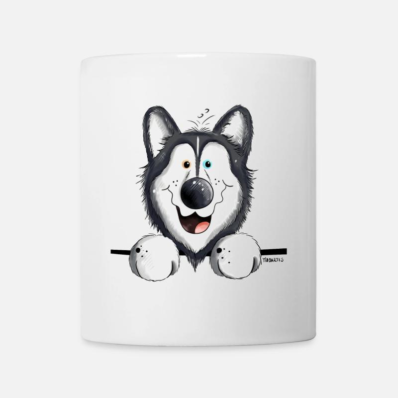 Happy Husky - Mug - white
