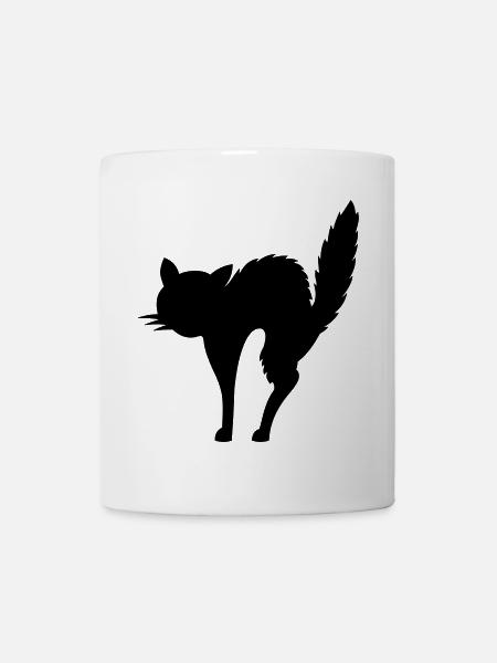 scared cat (cheap!) - Mug blanc - blanc