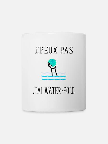 j' peux pas j'ai water-polo - Mug blanc - blanc