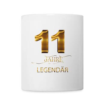 11 Jahre Legendär - Tasse - Weiß - Vorne