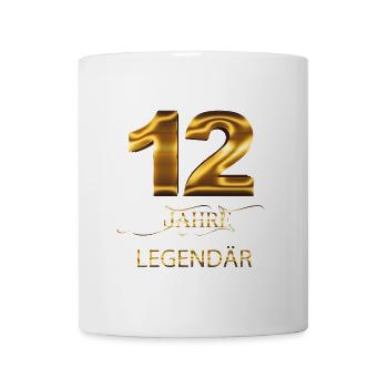 12 Jahre Legendär - Tasse - Weiß - Vorne