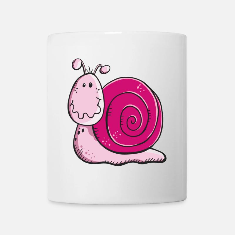 Cute Snail - Snails - Gift - Cartoon - Mug blanc - blanc