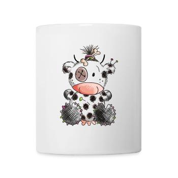 Voodoo Kuh - Kühe - Rind - Rindvieh - Kalb - Tier - Tasse - Weiß - Vorne