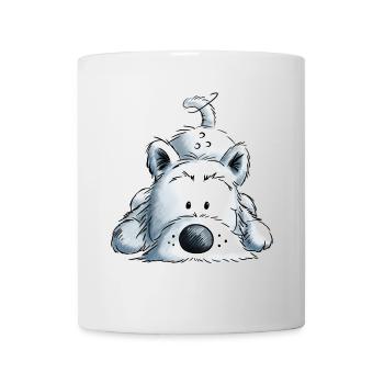 Westie - West Highland White Terrier - Chien - Mug blanc - blanc - Devant