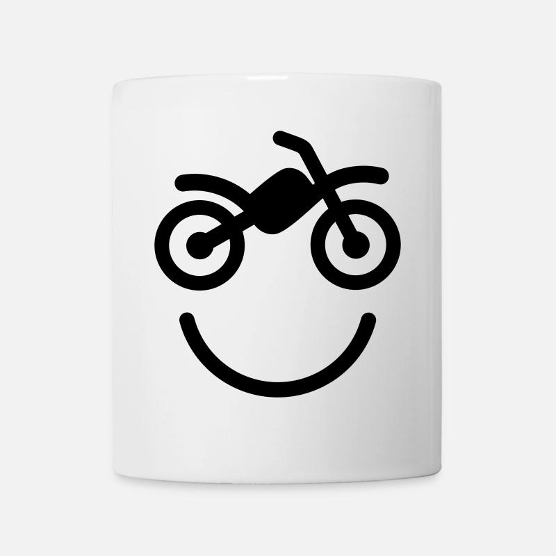 Happy off the road motocross smile - motorcycle - Tasse - Weiß