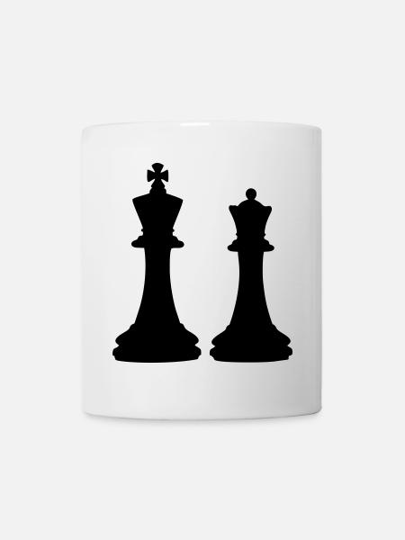Chess King & Queen - Mug - white