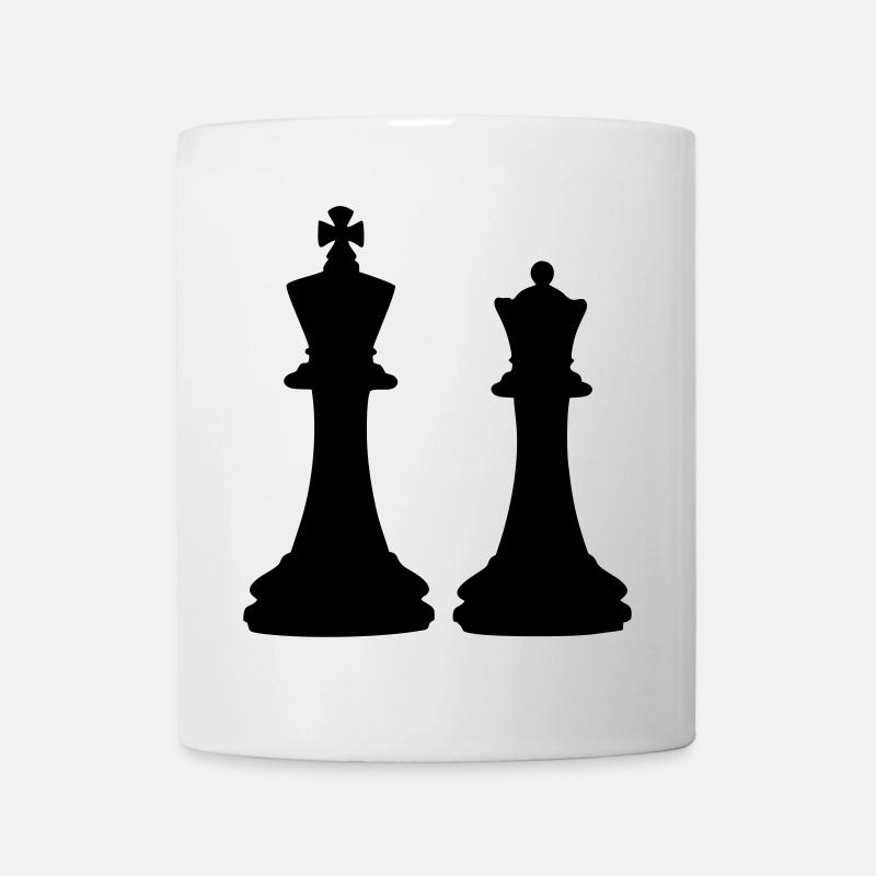 Chess King & Queen - Mug blanc - blanc