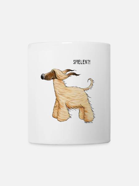 Süßer Afghanischer Windhund - Afghan - Hund - Tasse - Weiß