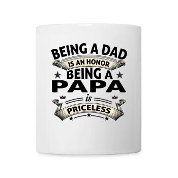 BEING A PAPA - Mug - white - Front