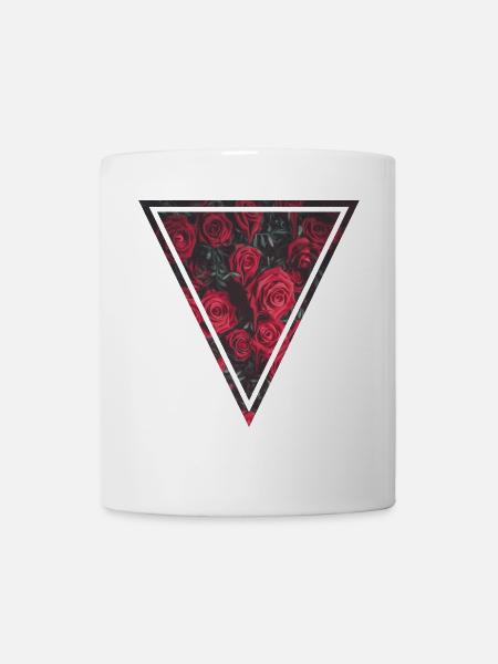 Rosen - Tasse - Weiß