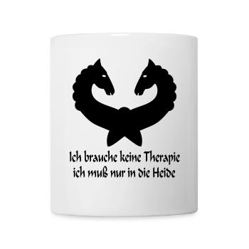 Lüneburger Heide Pferde - Tasse - Weiß - Vorne