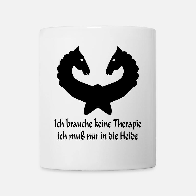 Lüneburger Heide Pferde - Tasse - Weiß