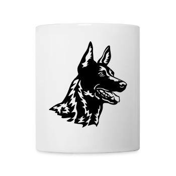 Hollandse Herder Kopf - Tasse - Weiß - Vorne