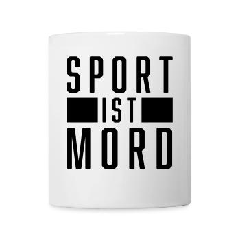 SPORT IST MORD - Tasse - Weiß - Vorne