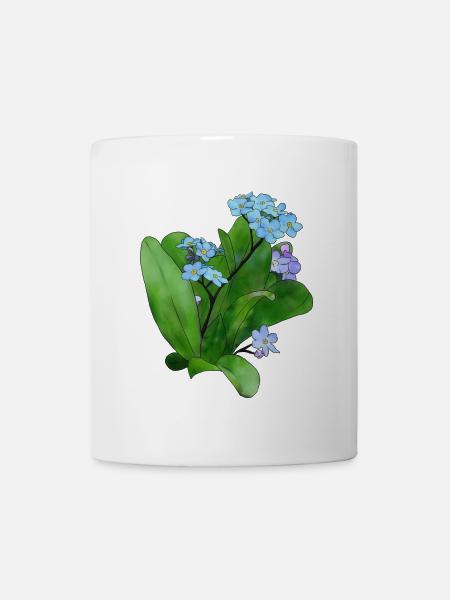 Vergissmeinicht - Tasse - Weiß