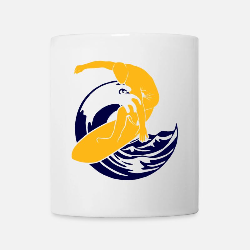 Surfboard | Surfer | Surf - Tasse - Weiß