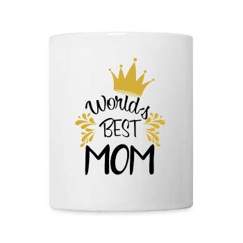 World's Best Mom with Crown - Mug - white - Front