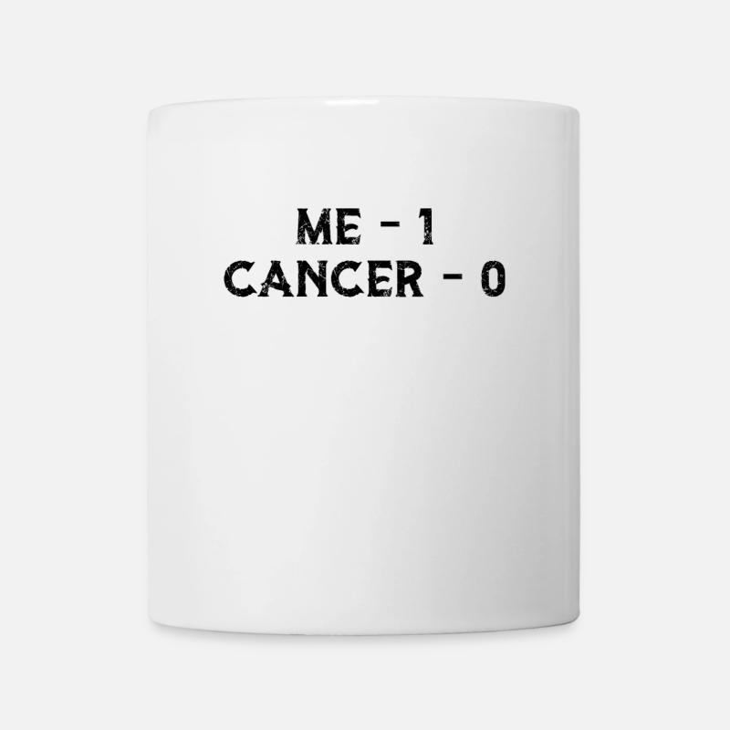 me 1 cancer 0 - Mug blanc - blanc