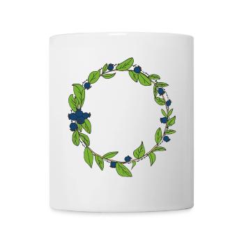 heidelbeer Kranz - Tasse - Weiß - Vorne